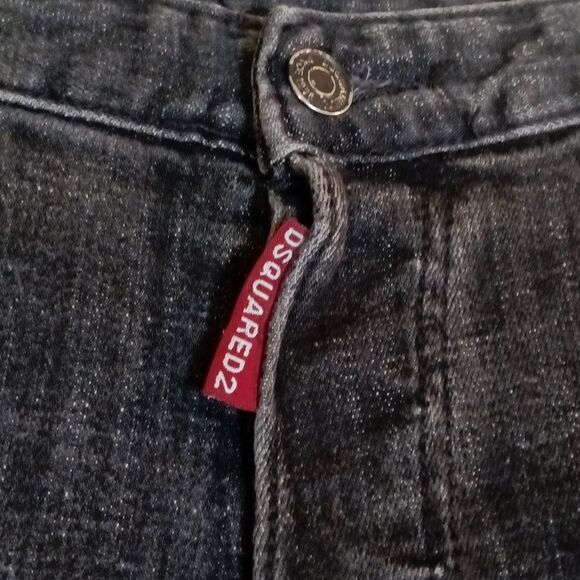 Dsquared2 Kenny Patchwork Made in Italy Black Skinny Jeans - Picture 6 of 13